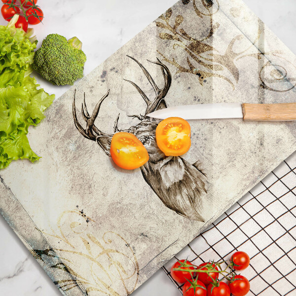 Zaščitna plošča za štedilnik Ilustracija živali jelena