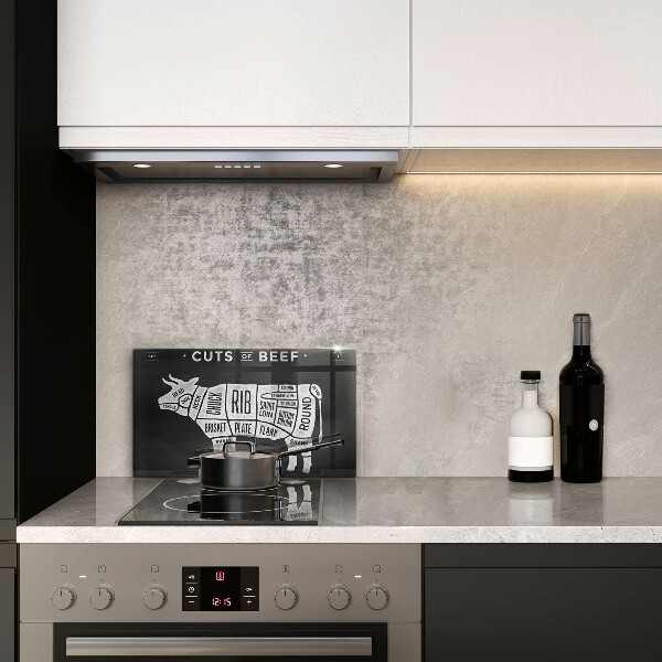 Zaščitna plošča za štedilnik Govedina iz kravjega mesa