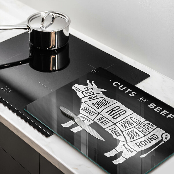 Zaščitna plošča za štedilnik Govedina iz kravjega mesa