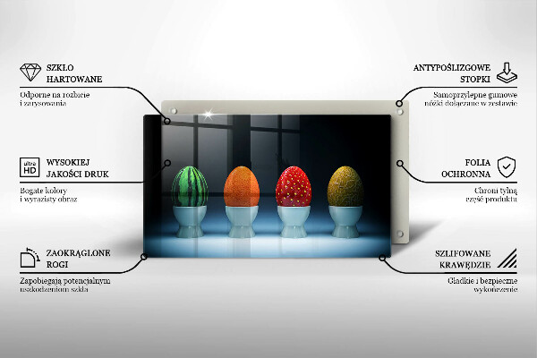 Zaščitna plošča za štedilnik Abstraktna sadna jajca
