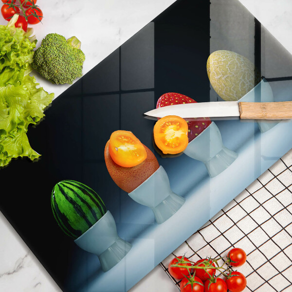 Zaščitna plošča za štedilnik Abstraktna sadna jajca