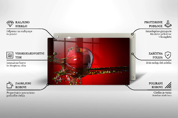 Zaščitna plošča za štedilnik Jabolčno sadje v vodi