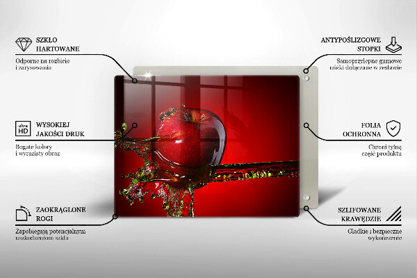 Zaščitna plošča za štedilnik Jabolčno sadje v vodi