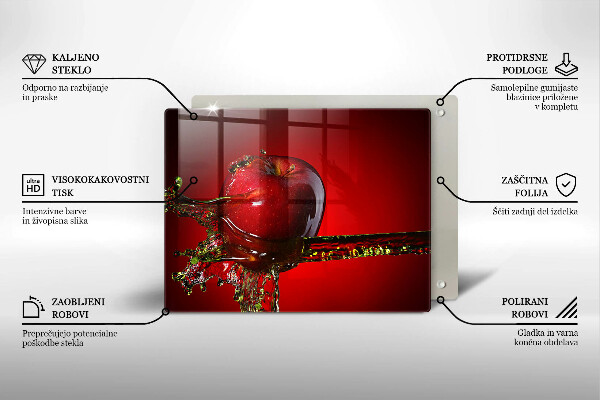 Zaščitna plošča za štedilnik Jabolčno sadje v vodi
