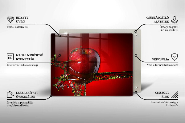 Zaščitna plošča za štedilnik Jabolčno sadje v vodi