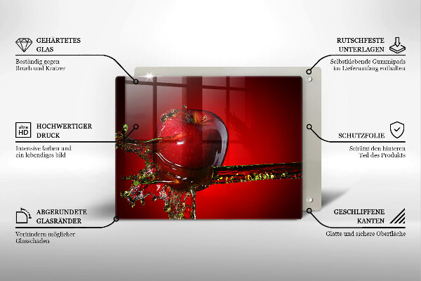 Zaščitna plošča za štedilnik Jabolčno sadje v vodi