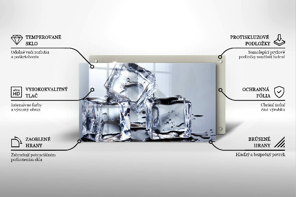 Zaščitna plošča za štedilnik Ledene kocke