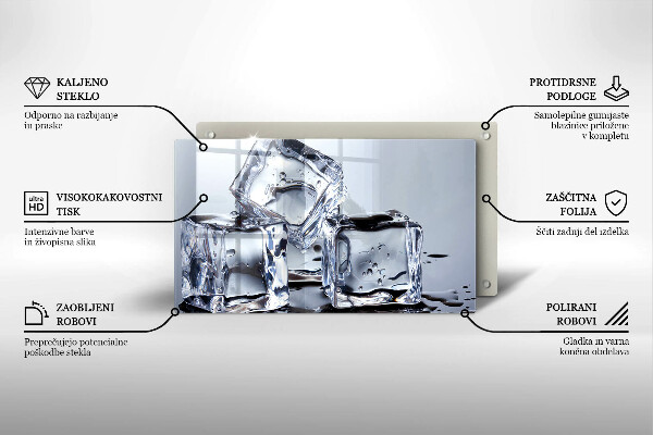 Zaščitna plošča za štedilnik Ledene kocke