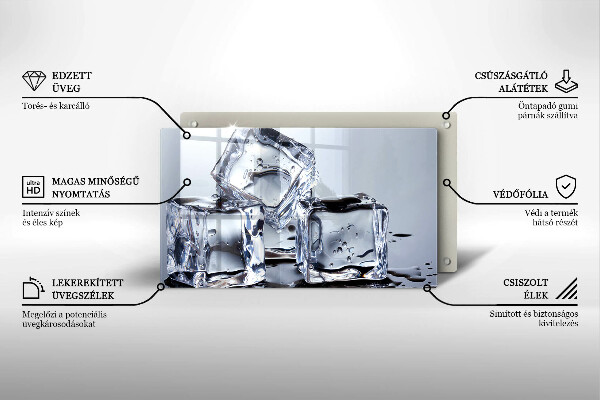 Zaščitna plošča za štedilnik Ledene kocke