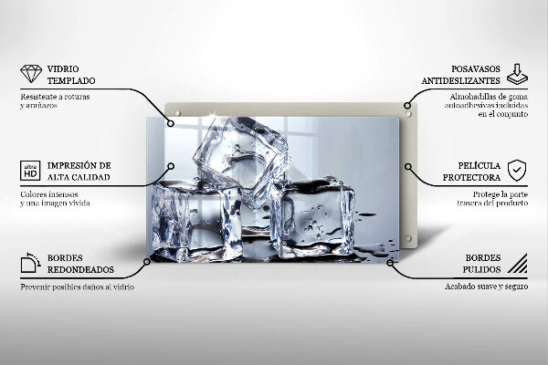 Zaščitna plošča za štedilnik Ledene kocke