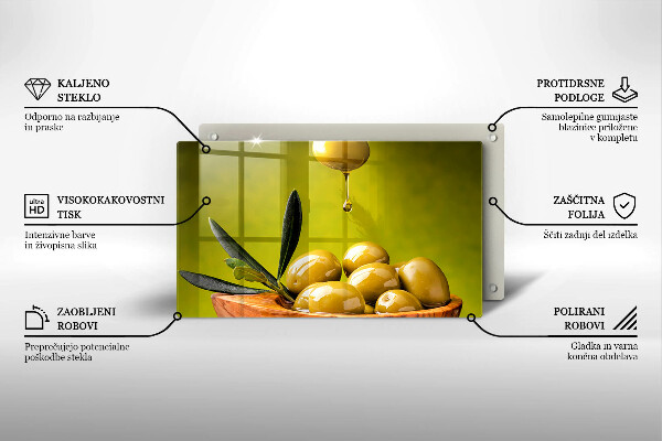 Zaščitna plošča za štedilnik Okusne olive