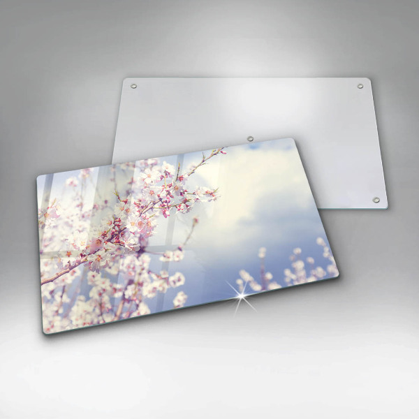 Zaščitna plošča za štedilnik Cvetoče drevo