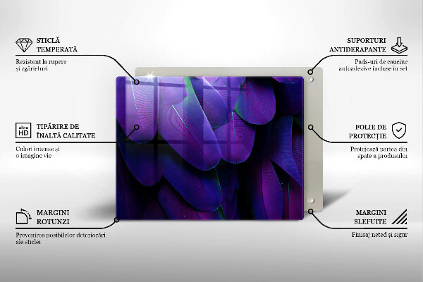 Zaščitna plošča za štedilnik Neonsko perje