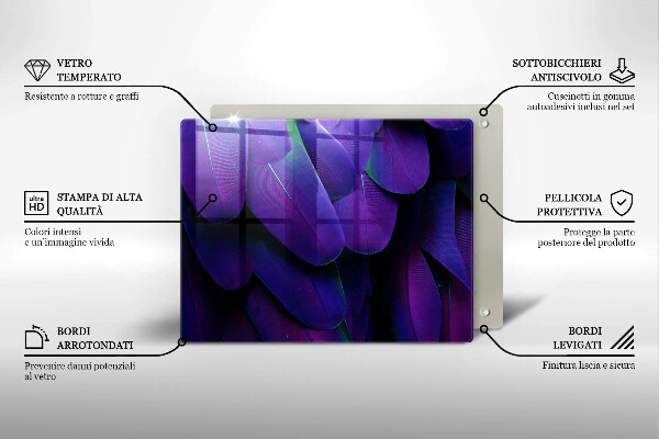 Zaščitna plošča za štedilnik Neonsko perje