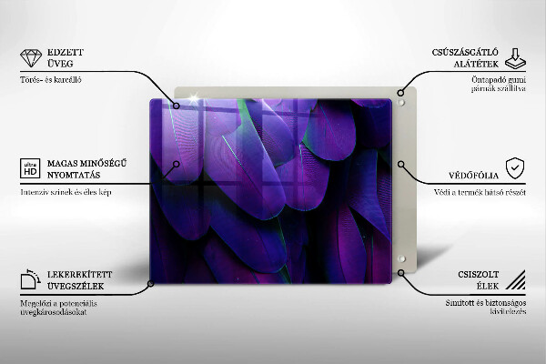 Zaščitna plošča za štedilnik Neonsko perje