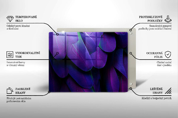 Zaščitna plošča za štedilnik Neonsko perje