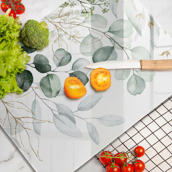 Zaščitna plošča za štedilnik Poslikane rastline