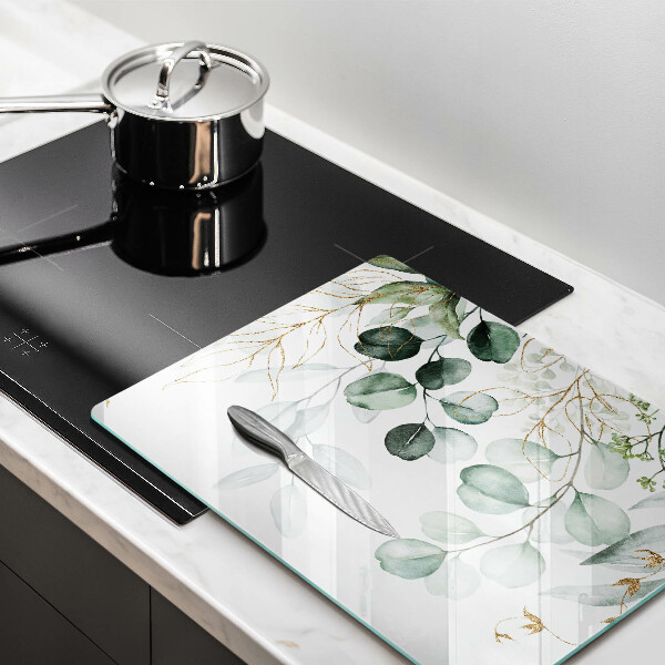 Zaščitna plošča za štedilnik Poslikane rastline