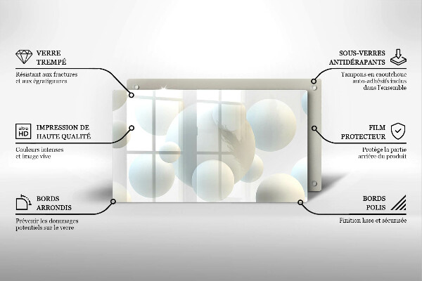 Zaščitna plošča za štedilnik Moderne 3D žoge