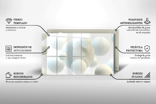 Zaščitna plošča za štedilnik Moderne 3D žoge