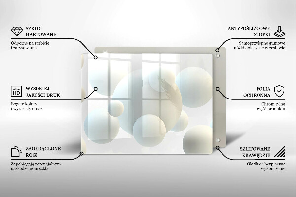 Zaščitna plošča za štedilnik Moderne 3D žoge