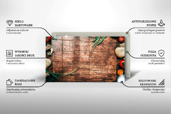 Zaščitna plošča za štedilnik Lesena kuhinjska deska