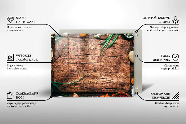 Zaščitna plošča za štedilnik Lesena kuhinjska deska