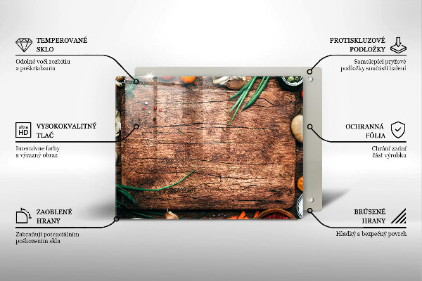 Zaščitna plošča za štedilnik Lesena kuhinjska deska
