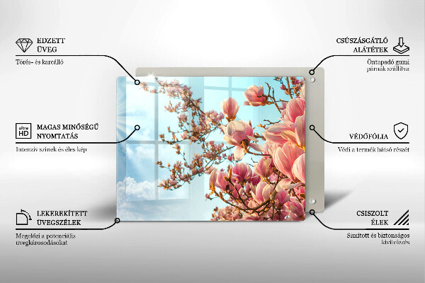 Zaščitna plošča za štedilnik Drevo rožnatih cvetov