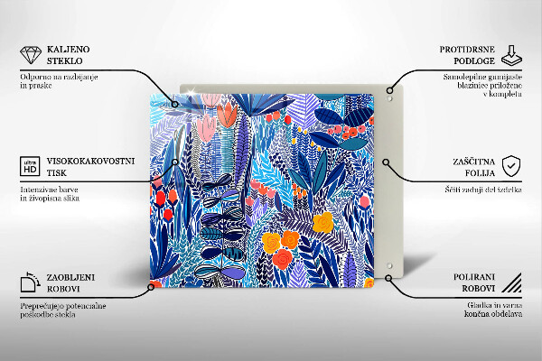 Zaščitna plošča za štedilnik Pobarvan travnik