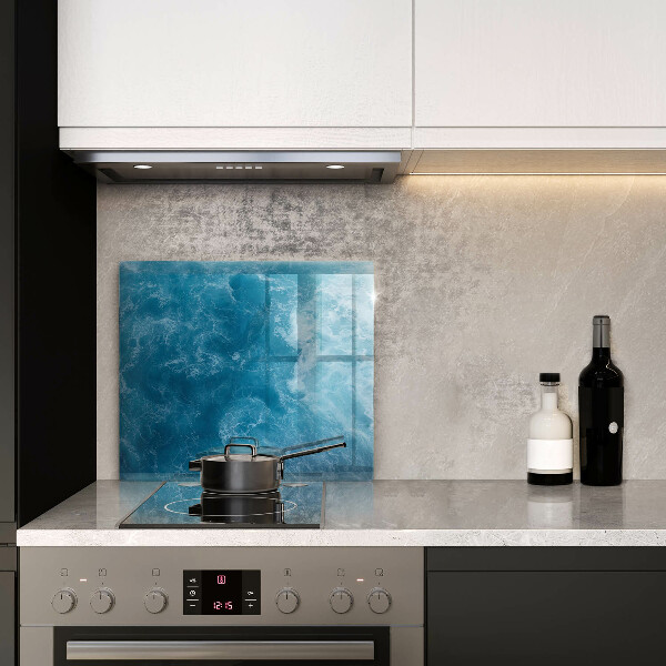 Stenska zaščitna plošča za štedilnik Modra voda