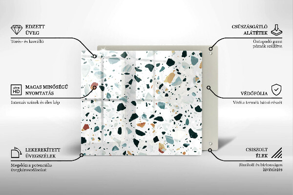 Stenska zaščitna plošča za štedilnik Lahka kamenina