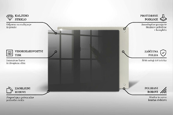 Zaščitna plošča za štedilnik Siva barva