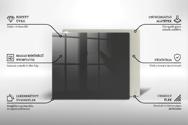 Zaščitna plošča za štedilnik Siva barva