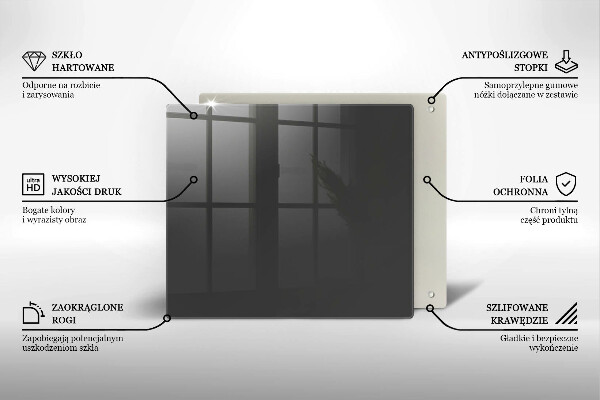 Zaščitna plošča za štedilnik Siva barva