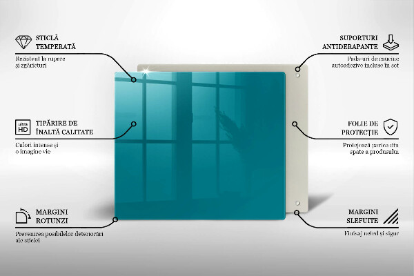 Zaščitna plošča za štedilnik turkizna