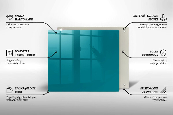 Zaščitna plošča za štedilnik turkizna