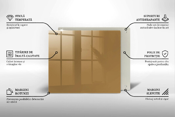 Zaščitna plošča za štedilnik Bež barva