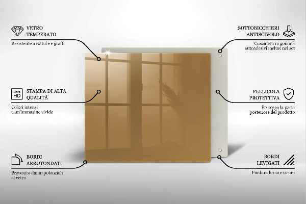 Zaščitna plošča za štedilnik Bež barva