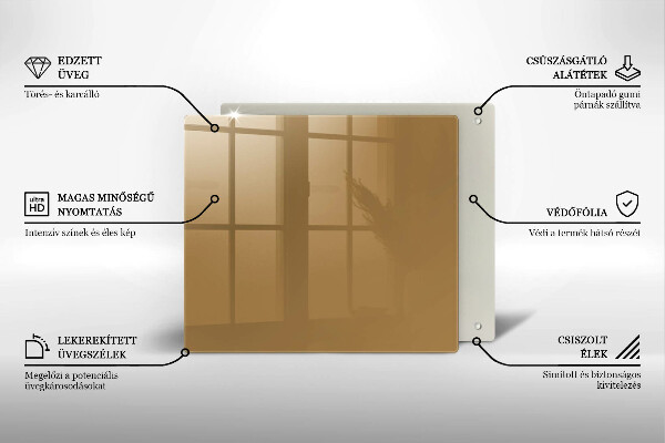 Zaščitna plošča za štedilnik Bež barva