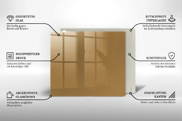 Zaščitna plošča za štedilnik Bež barva
