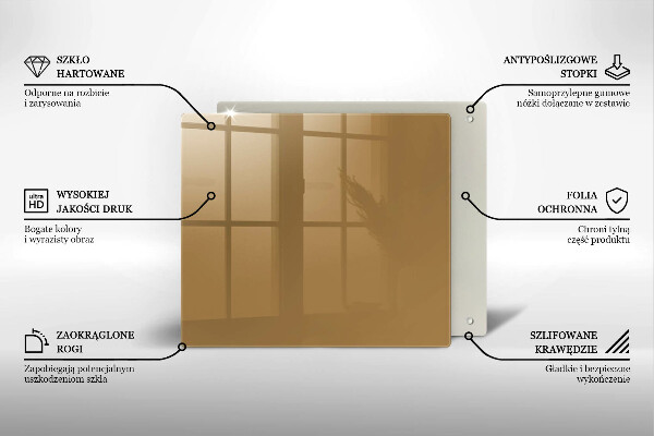 Zaščitna plošča za štedilnik Bež barva