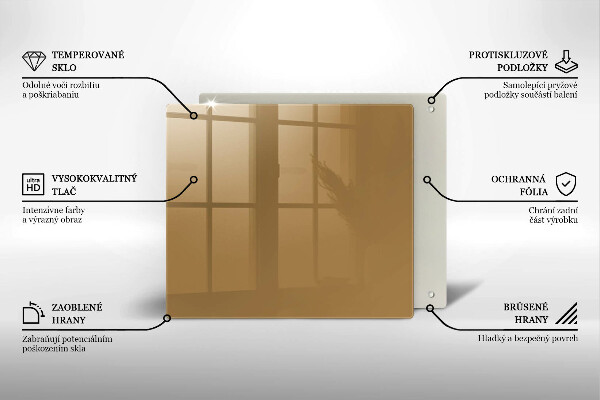 Zaščitna plošča za štedilnik Bež barva