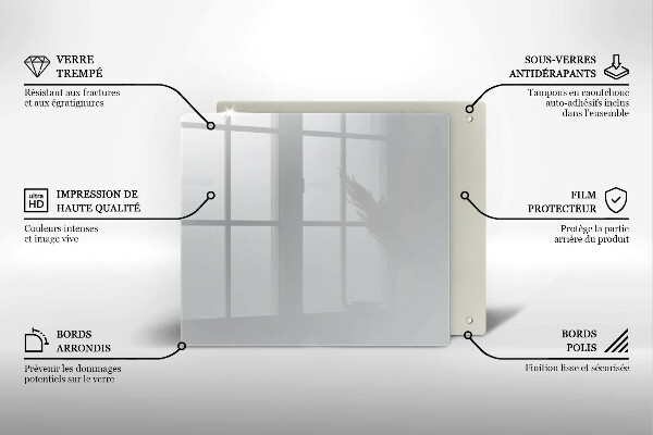 Zaščitna plošča za štedilnik Siva barva