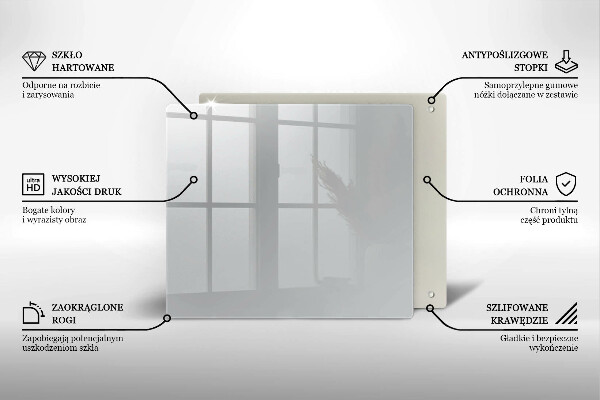 Zaščitna plošča za štedilnik Siva barva