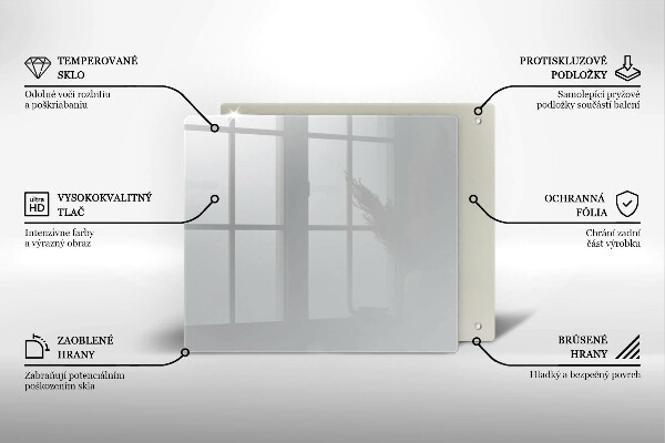 Zaščitna plošča za štedilnik Siva barva