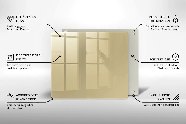 Zaščitna plošča za štedilnik Bež barva