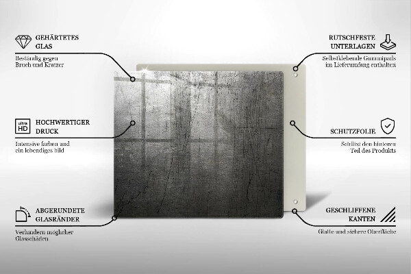 Stenska zaščitna plošča za štedilnik Kovinska tekstura