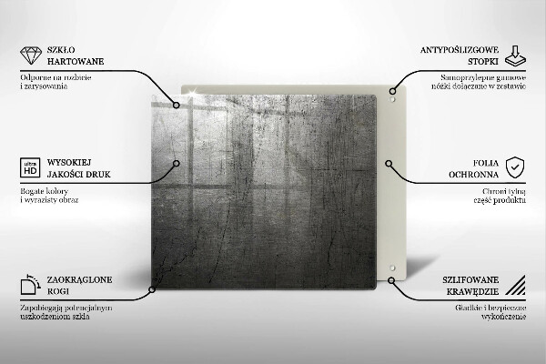 Stenska zaščitna plošča za štedilnik Kovinska tekstura