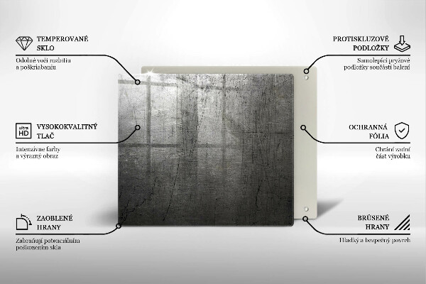 Stenska zaščitna plošča za štedilnik Kovinska tekstura